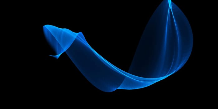 Abstract banner with a flowing waves design