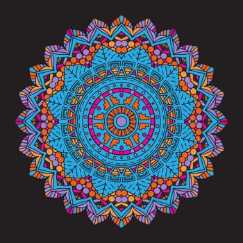 Abstract background with a colourful mandala design