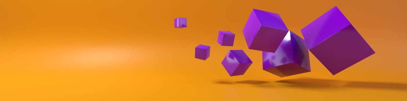 Render of 3D Geometric Abstract Background
