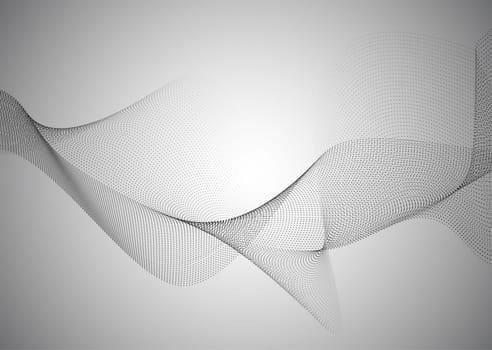 Abstract background of flowing connecting dots