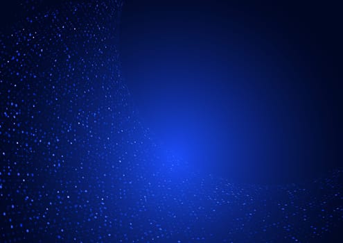 Abstract background with modern cyber particles design