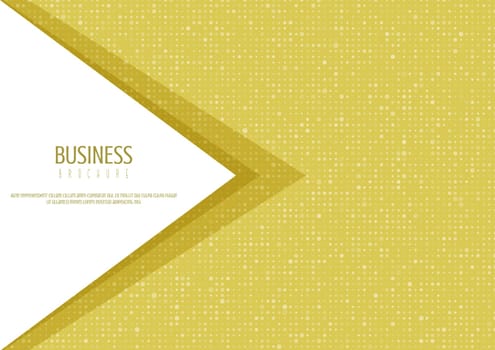 Business brochure template with halftone dots design