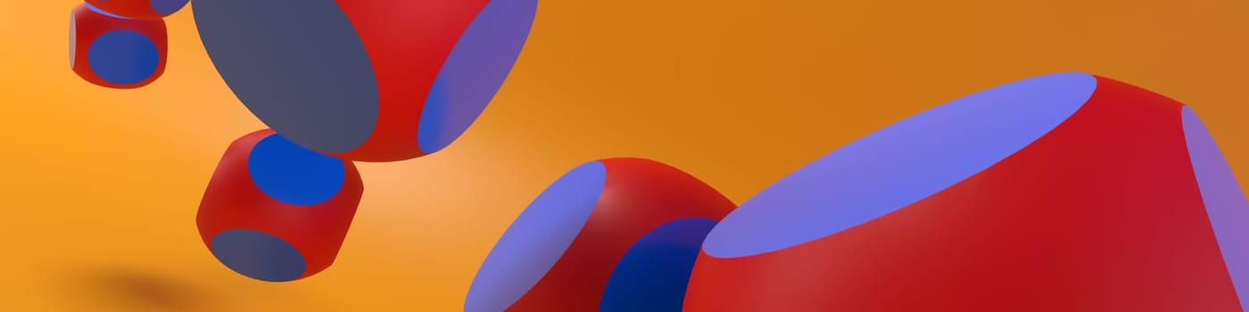 Render of 3D Geometric Abstract Background