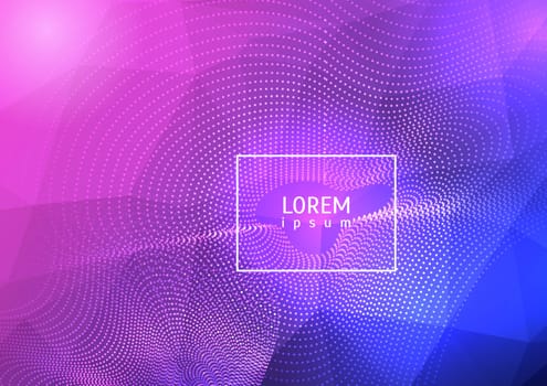 Abstract design background with flowing dots