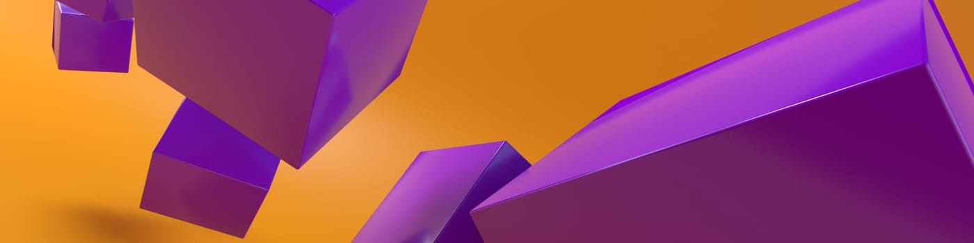 Render of 3D Geometric Abstract Background