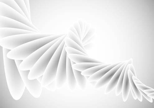 Abstract background with 3d style shape