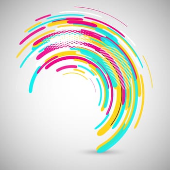 Abstract background with a retro styled design