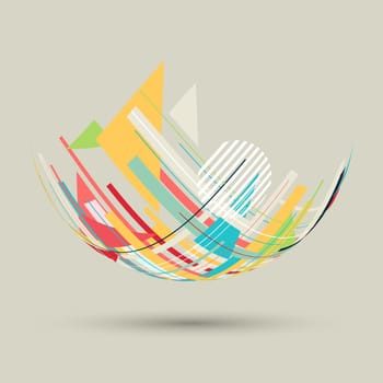 Design background with abstract shapes