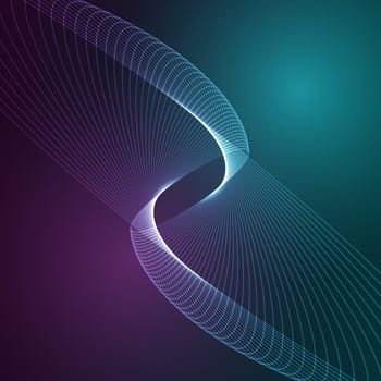 Abstract design background with glowing lines