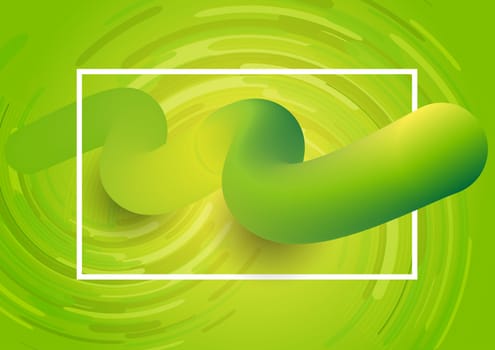 Abstract background with a 3D flowing shape design