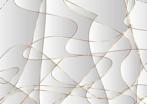Abstract background with gold and monochrome pattern