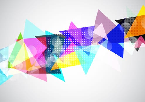 Abstract background with a retro design