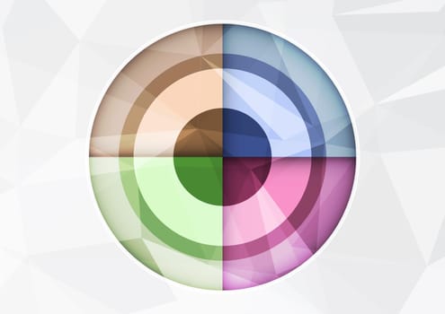 Abstract background with low poly design