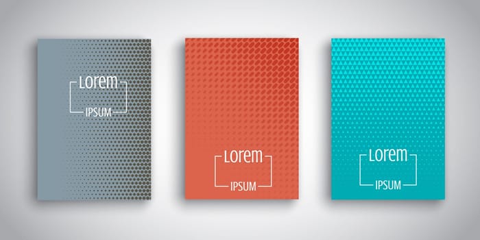 Brochure templates with abstract designs