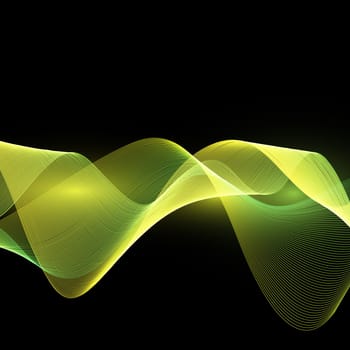 Abstract background of flowing lines