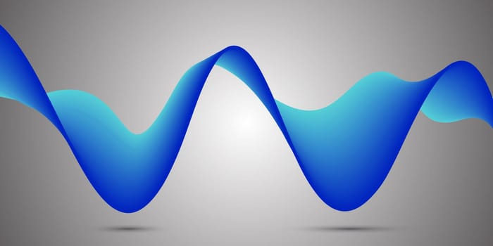 Abstract background with blue flowing lines design