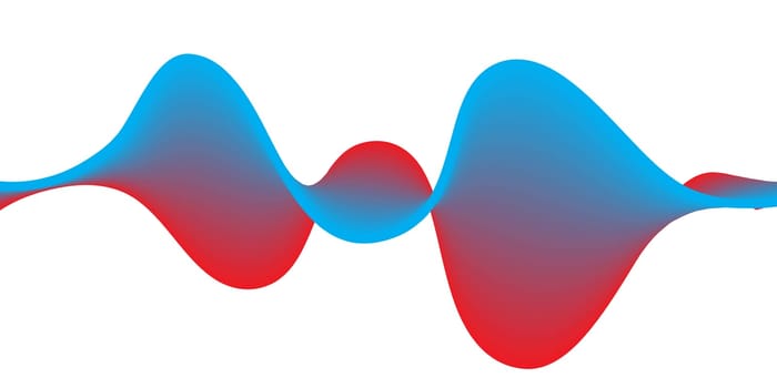 Abstract banner with a colourful flowing lines design
