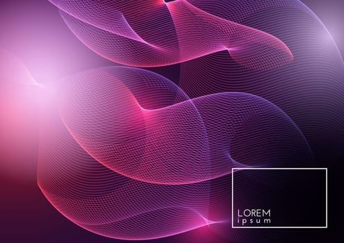 Abstract design background of flowing lines