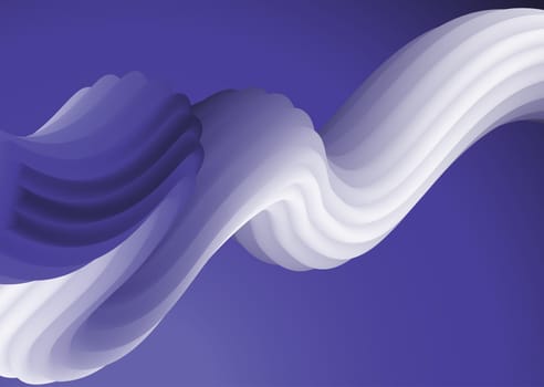 Abstract background with a 3D fluid shape