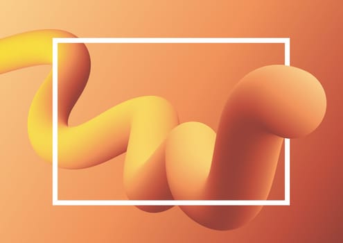 Abstract background with a 3D fluid style design