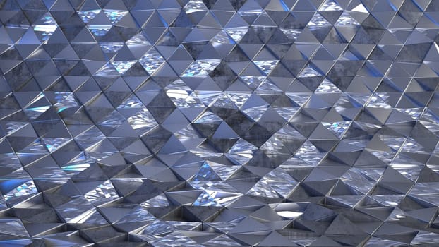 Render of 3D Geometric Abstract Background