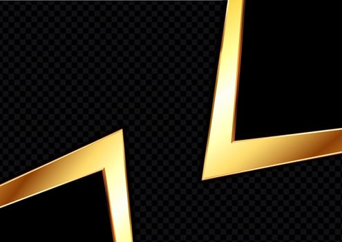Abstract background with modern gold and black design