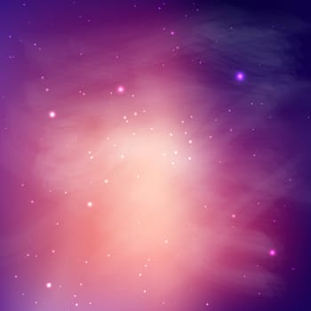 Abstract galaxy style background with nebula and stars