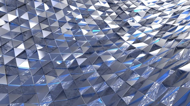 Render of 3D Geometric Abstract Background