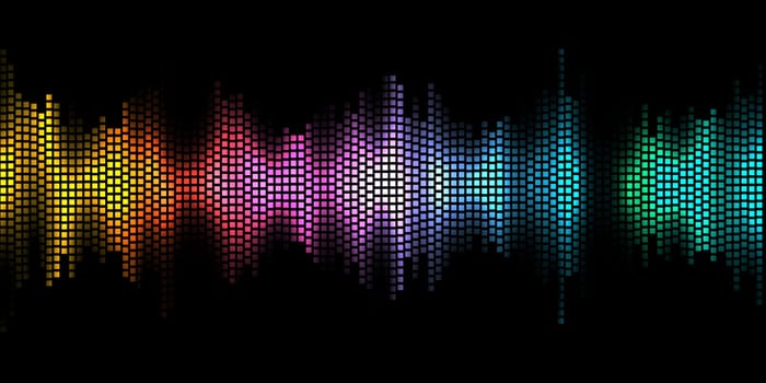 Abstract background with a graphic equaliser design