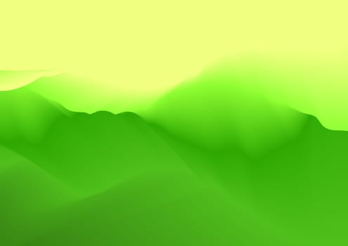 Abstract green meadow background with gradient blend effect