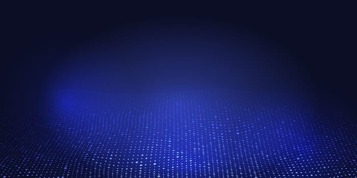 Abstract banner with a halftone dots design
