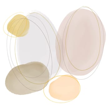 Abstract hand painted watercolour design background in earth tones