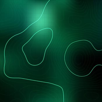 Abstract landscape background with a topographic map design