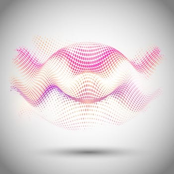 Abstract background with halftone dots design