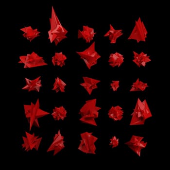 Render of 3D Geometric Abstract Background