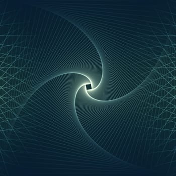Abstract background with spiral line art design