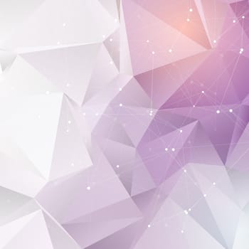 Abstract background with a low poly design
