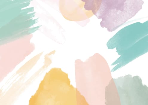 Abstract background with a hand painted watercolour design
