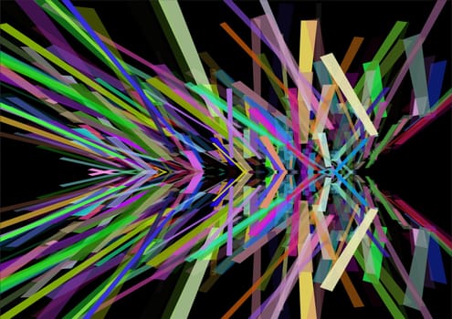 Abstract background with chaotic lines design