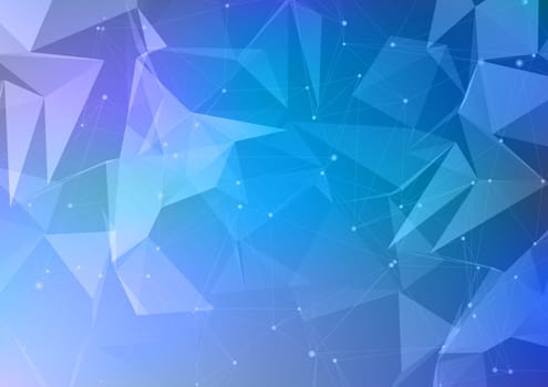 Abstract network connections background with connecting lines and dots