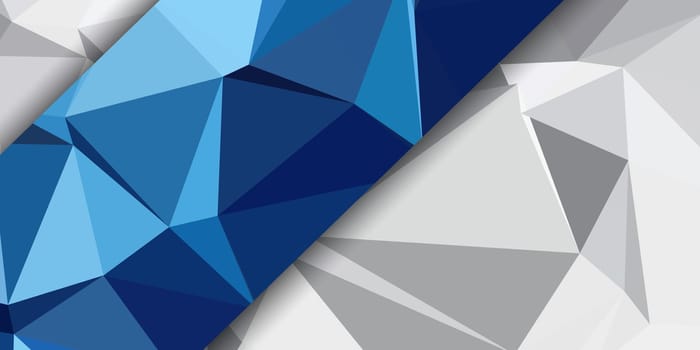 Banner template with an abstract low poly design