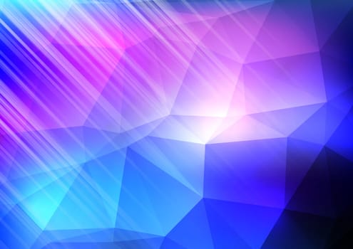 Abstract background with a low poly design