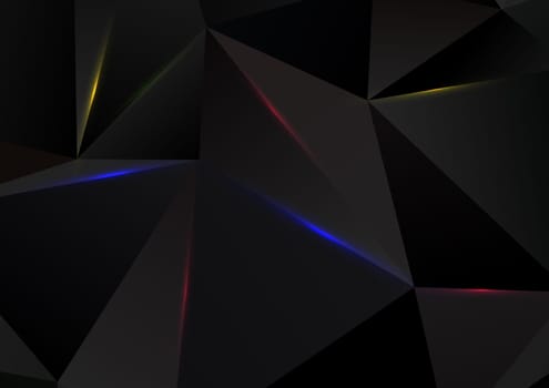 Abstract background with a low poly design