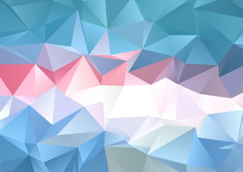 Abstract background with a low poly design