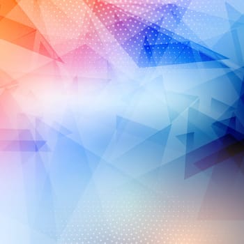 Abstract background with a low poly design