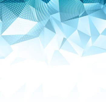 Abstract background with a low poly design