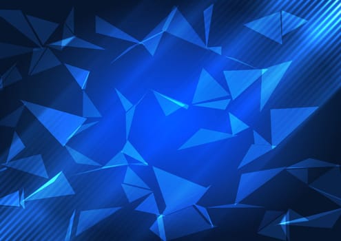 Abstract background with a low poly design