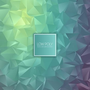 Abstract background with a low poly design