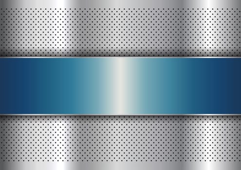 Abstract background with various different metallic textures