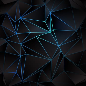 Abstract background with a low poly design